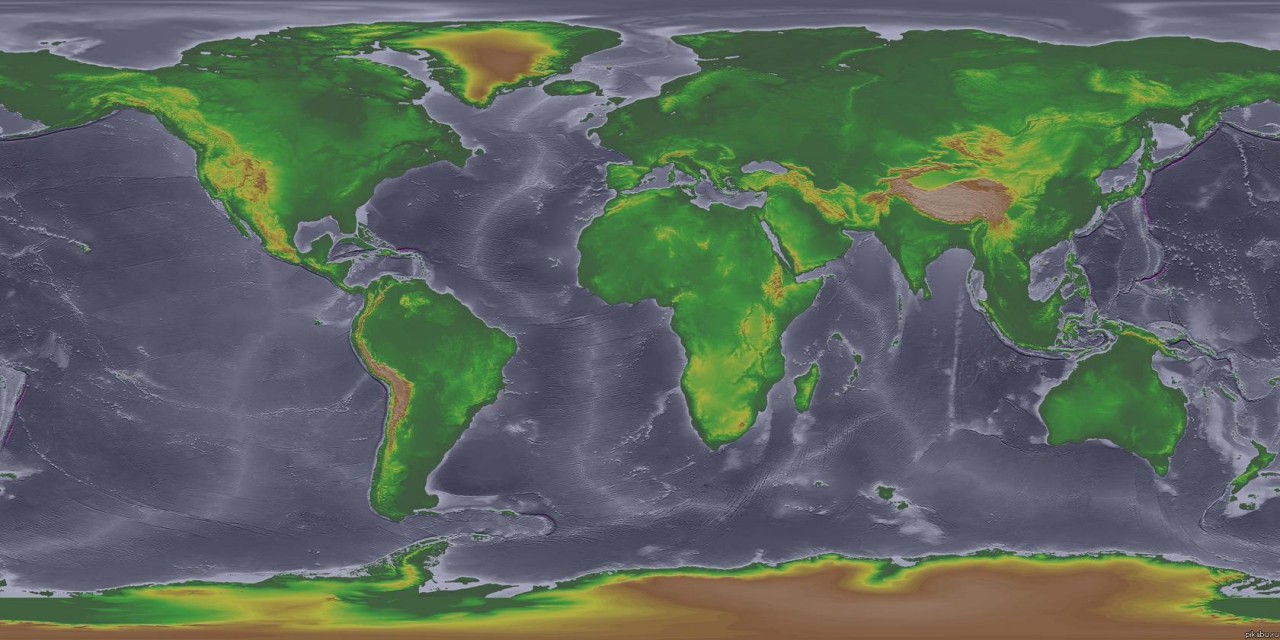 Карта мира 18000 лет назад