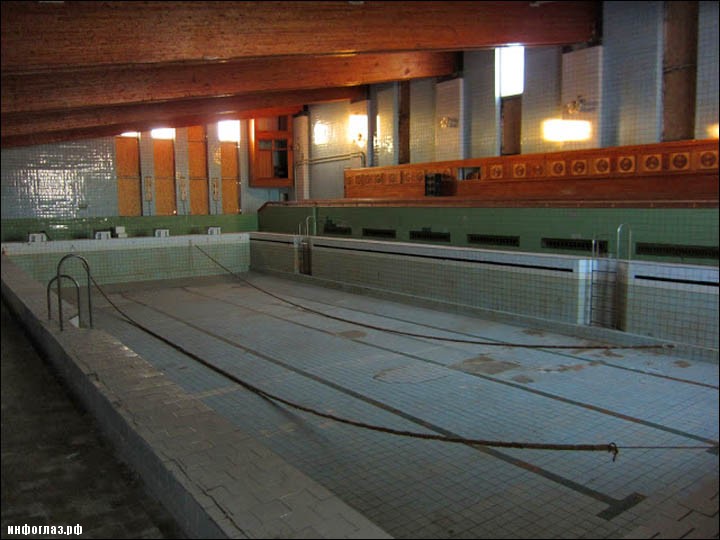 inside the pool