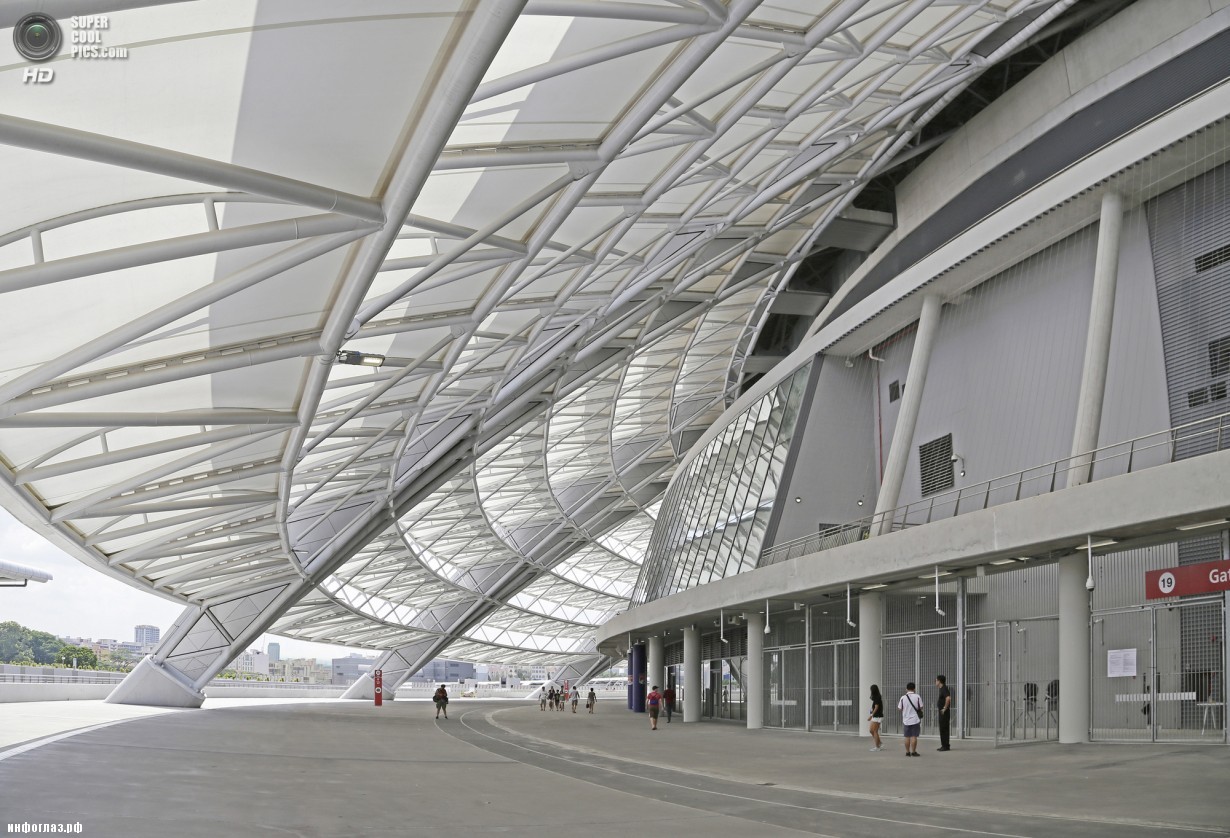 Сингапур. Спортивный комплекс Singapore Sports Hub, спроектированный DP Architects. (DP Architects)
