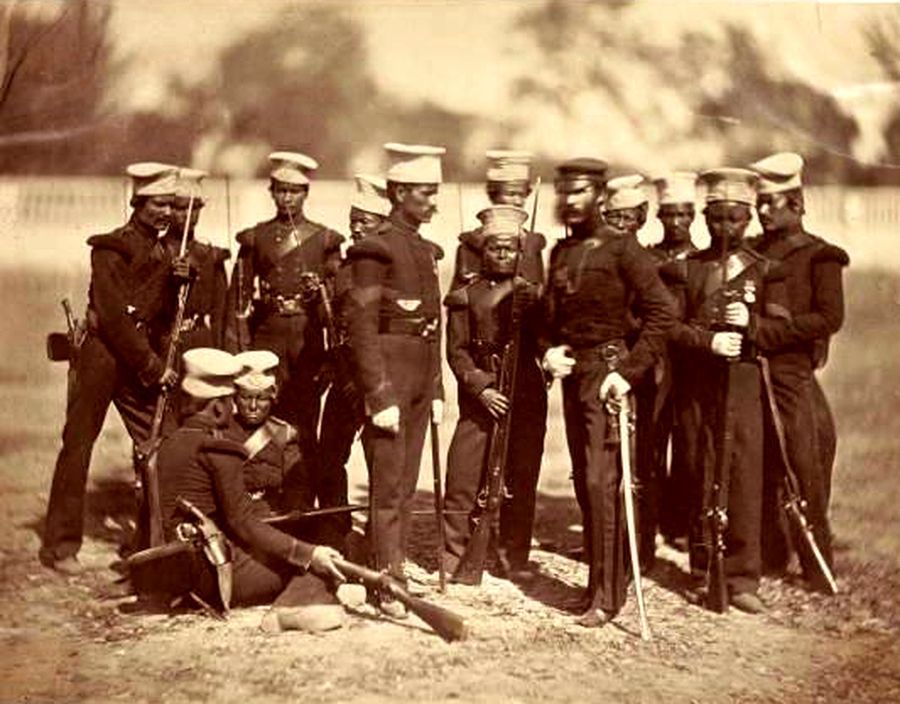 ​Самая ранняя известная фотография гуркхов (Муссорский батальон) около 1858 года - Кто такие гуркхи | Военно-исторический портал Warspot.ru