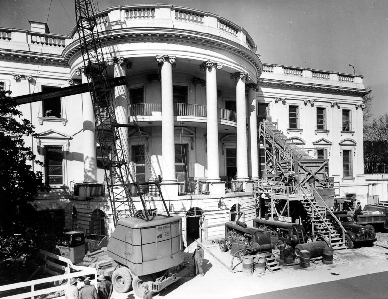 1949-1952 годы: Как президент Трумэн буквально распотрошил Белый дом