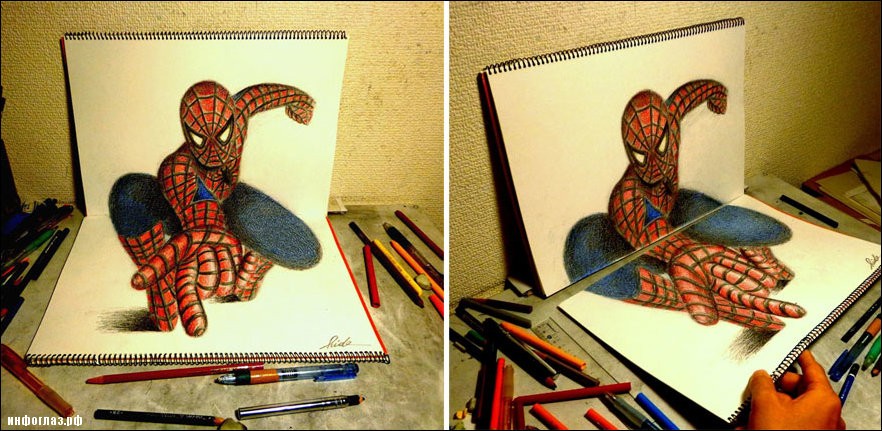 3D рисунок карандашом