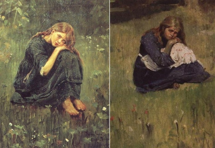 Виктор Васнецов. Этюды к картине «Аленушка», 1881