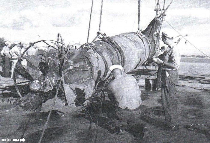 В 1961 г. американцы подняли лодку (Тип А), затонувшую в декабре 1941 г. в канале Пёрл-Харбора. Люки лодки открыты изнутри, ряд публикаций сообщает, что механик лодки Сасаки Наохару спасся и попал в плен